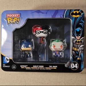 DC Comics Pocket Pop! Batman, Harley Quinn, Joker Trio